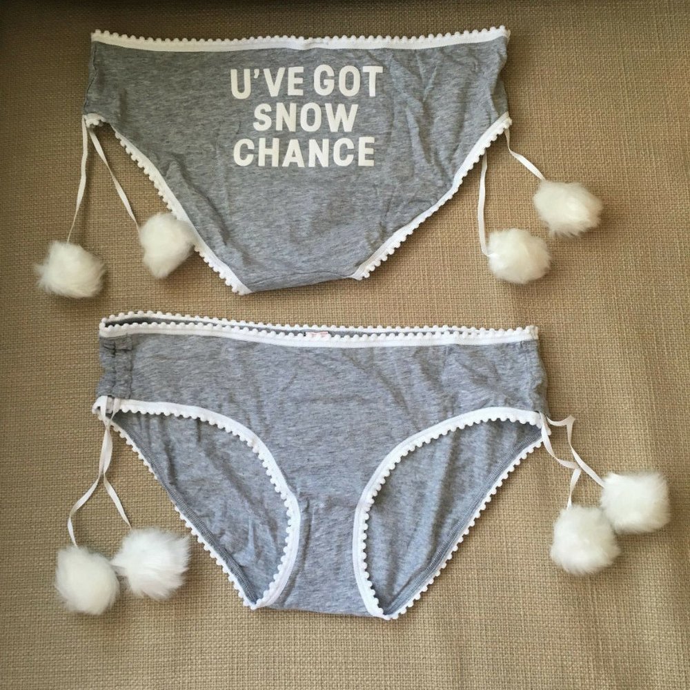 NEW Victoria's Secret Pompom Bikini Panty Holiday